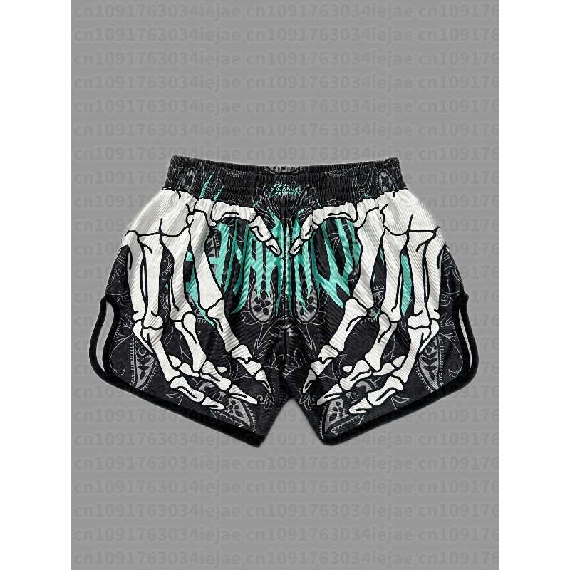 กางเกงขาสั้นผู้ชายลายมือโครงกร - Trunk Breathable Men บทวิจารณ์และราคา