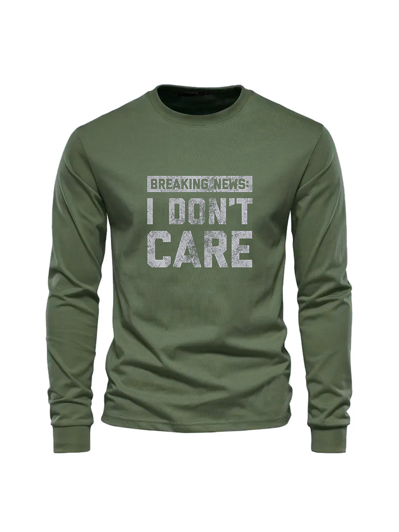 เสื้อยืดคอกลมแขนยาวผู้ชายผ้าฝ้ - Undershirt Crew Neck บทวิจารณ์และราคา